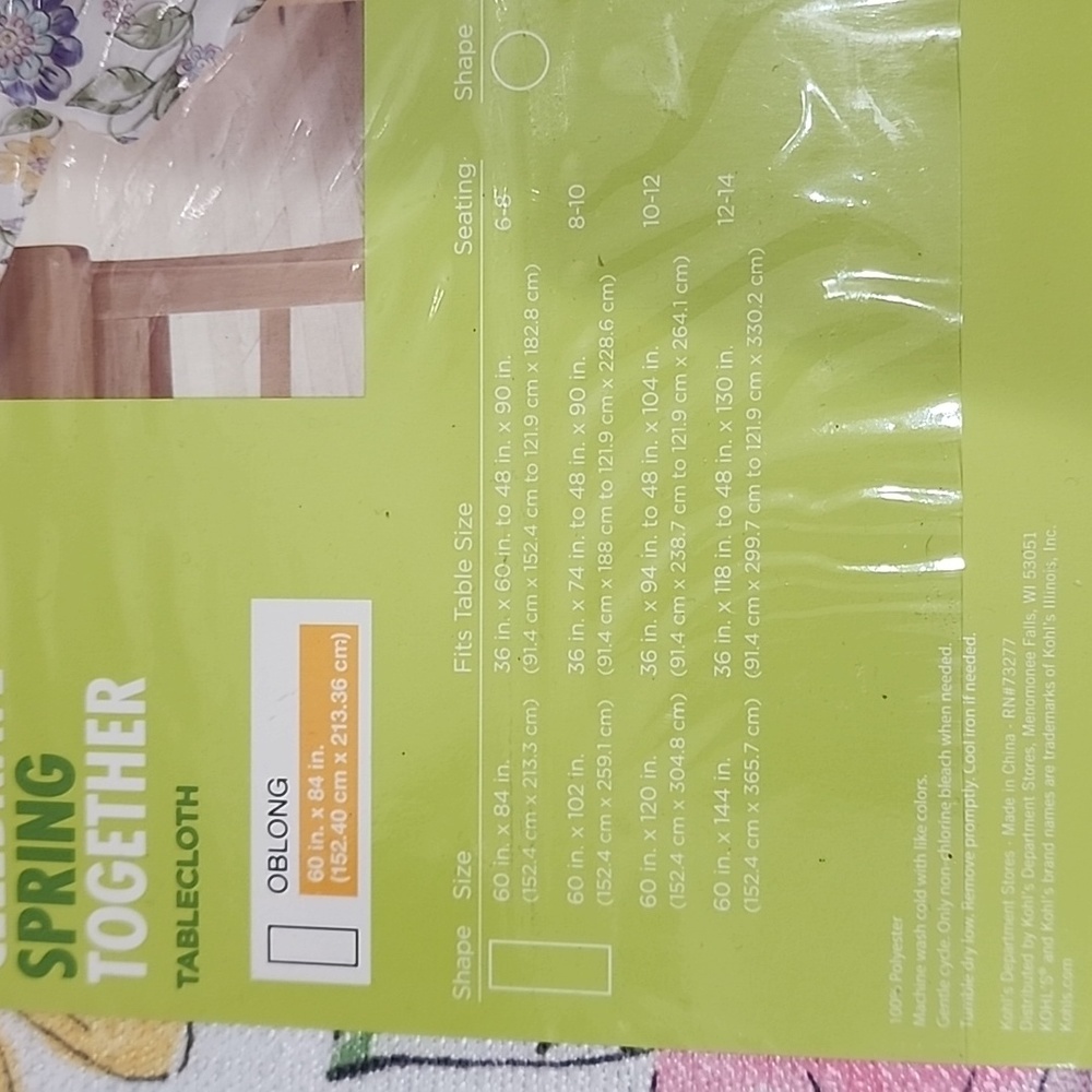 Spring Tablecloth - Picture 3 of 3